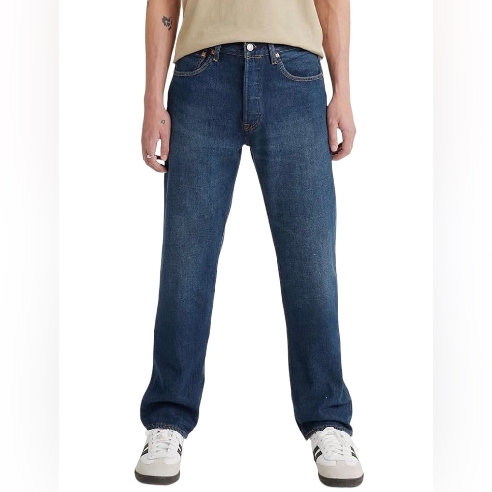 Levi’s Mens 501 Buttonfly Medium Wash Jeans Sz 34/32